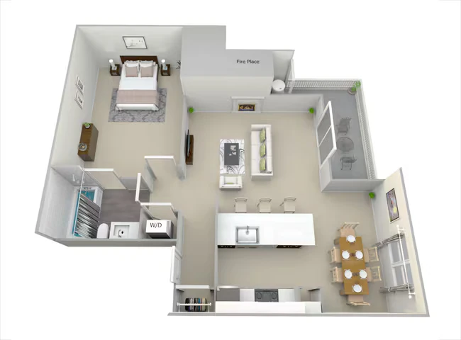 C Unit 264 floor plan